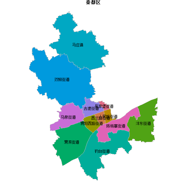 秦都区乡镇地图JSON数据百度坐标系(bd09).json