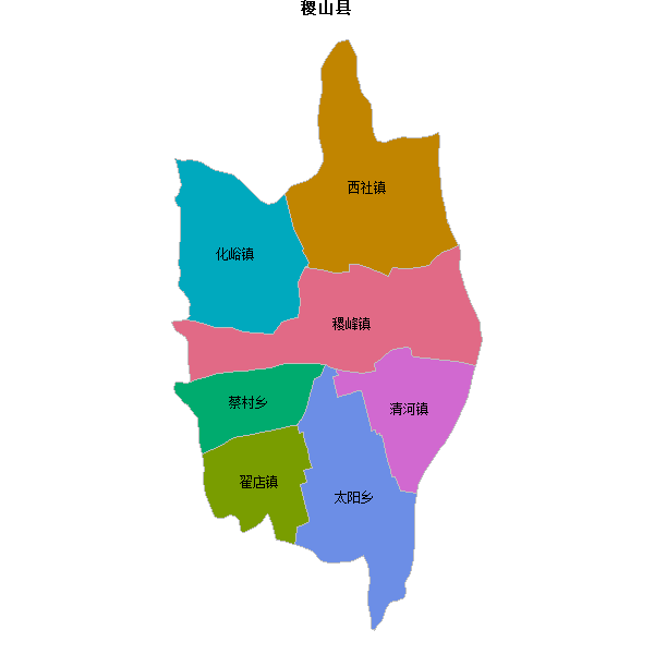 稷山县乡镇地图JSON数据火星坐标系(gcj02).json