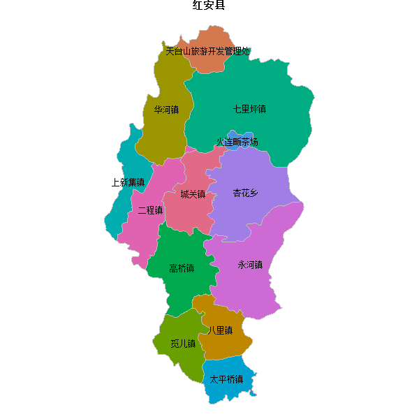 红安县乡镇地图JSON数据百度坐标系(bd09).json