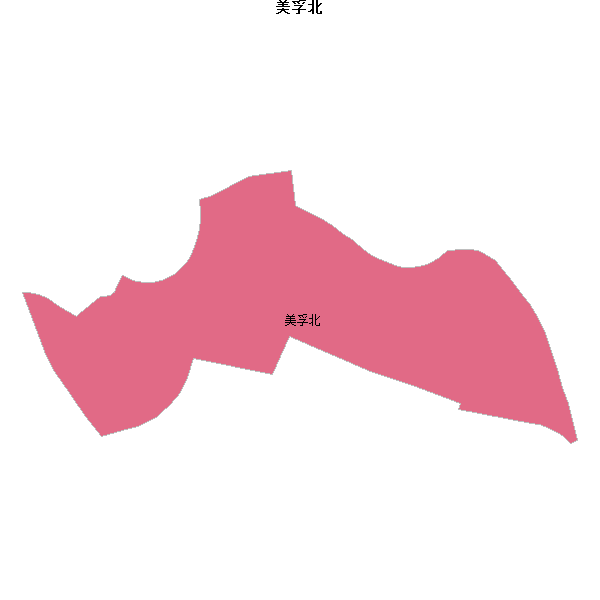 美孚北乡镇地图JSON数据百度坐标系(bd09).json