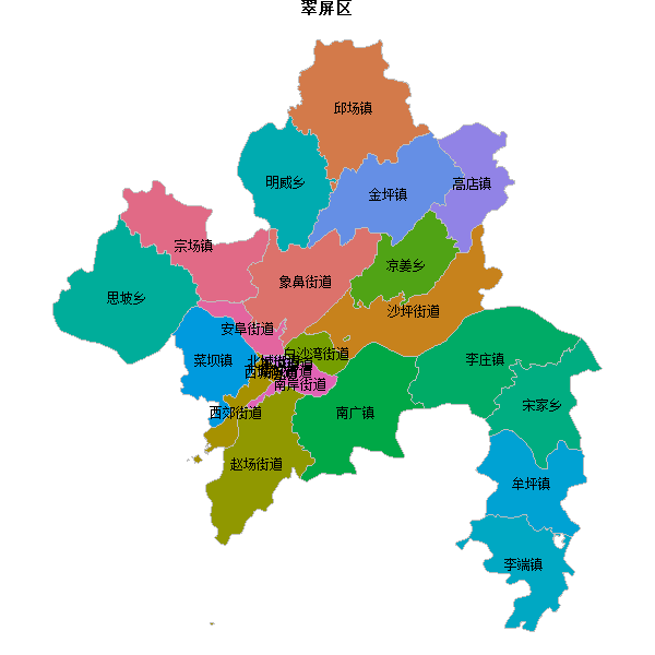 翠屏区乡镇地图JSON数据百度坐标系(bd09).json