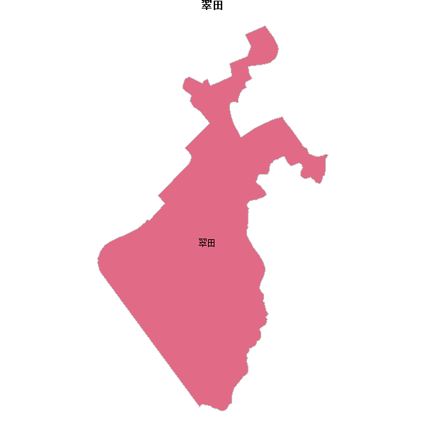 翠田乡镇地图JSON数据火星坐标系(gcj02).json