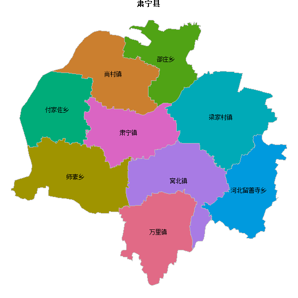 肃宁县乡镇地图JSON数据火星坐标系(gcj02).json