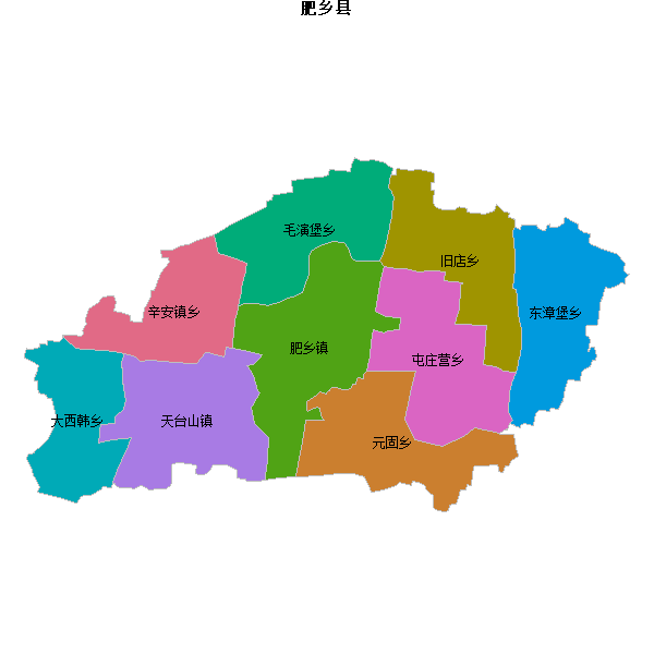 肥乡县乡镇地图JSON数据火星坐标系(gcj02).json