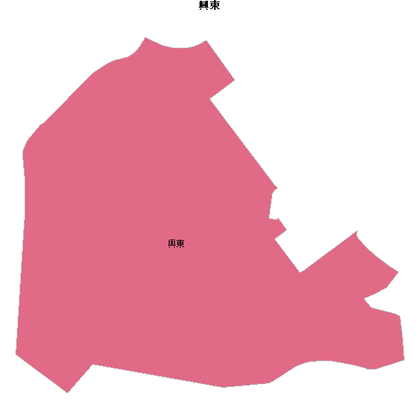 興東乡镇地图JSON数据火星坐标系(gcj02).json