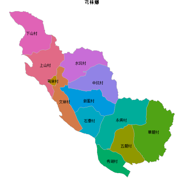 芎林鄉乡镇地图JSON数据火星坐标系(gcj02).json