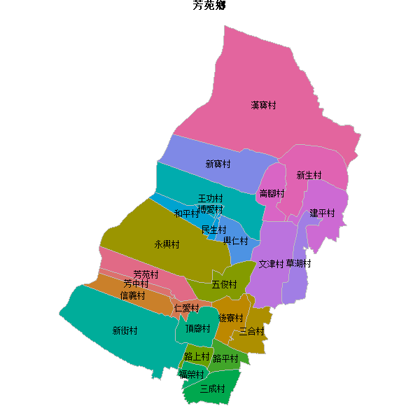 芳苑鄉乡镇地图JSON数据百度坐标系(bd09).json