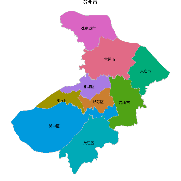 苏州市地图JSON数据火星坐标系(gcj02).json