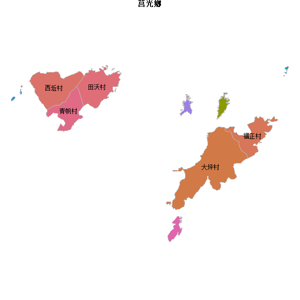 莒光鄉乡镇地图JSON数据火星坐标系(gcj02).json