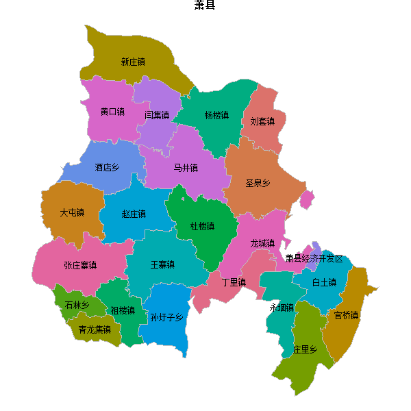 萧县乡镇地图JSON数据百度坐标系(bd09).json