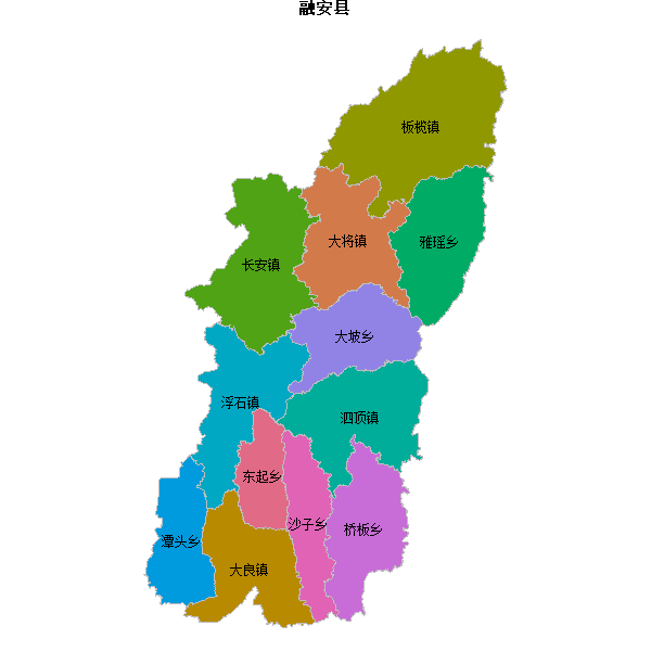 融安县乡镇地图JSON数据火星坐标系(gcj02).json