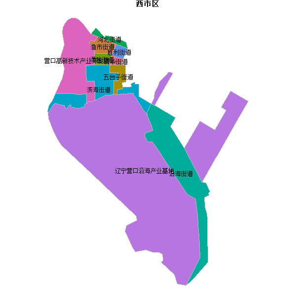 西市区乡镇地图JSON数据火星坐标系(gcj02).json
