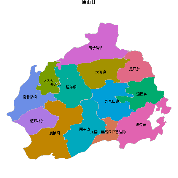 通山县乡镇地图JSON数据火星坐标系(gcj02).json