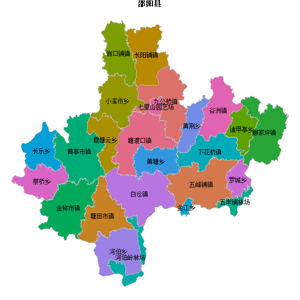 邵阳县乡镇地图shp数据百度坐标系(bd09).shp