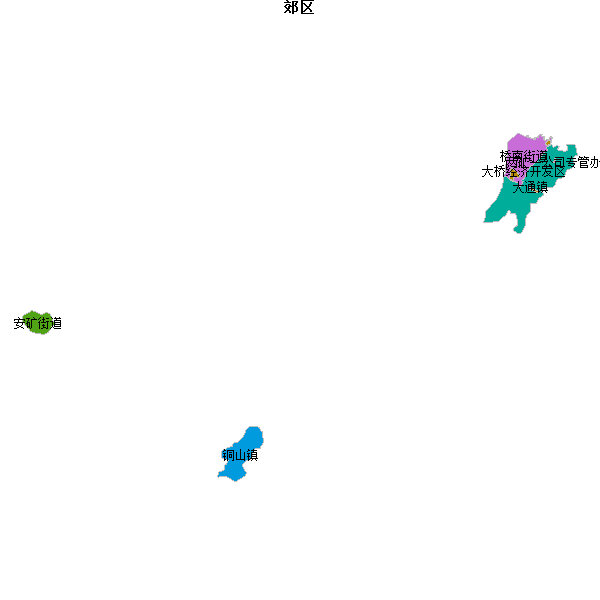 郊区乡镇地图JSON数据火星坐标系(gcj02).json