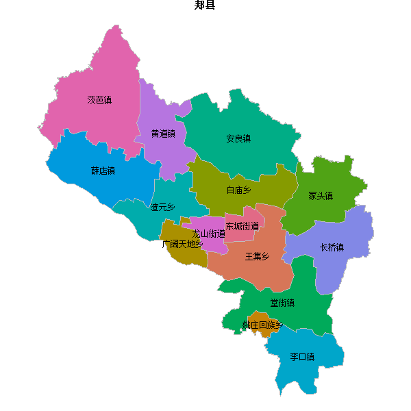 郏县乡镇地图JSON数据火星坐标系(gcj02).json