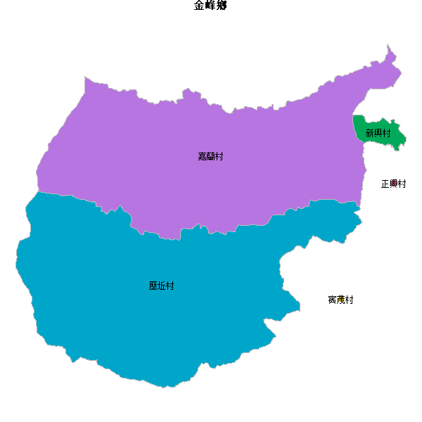 金峰鄉乡镇地图JSON数据火星坐标系(gcj02).json