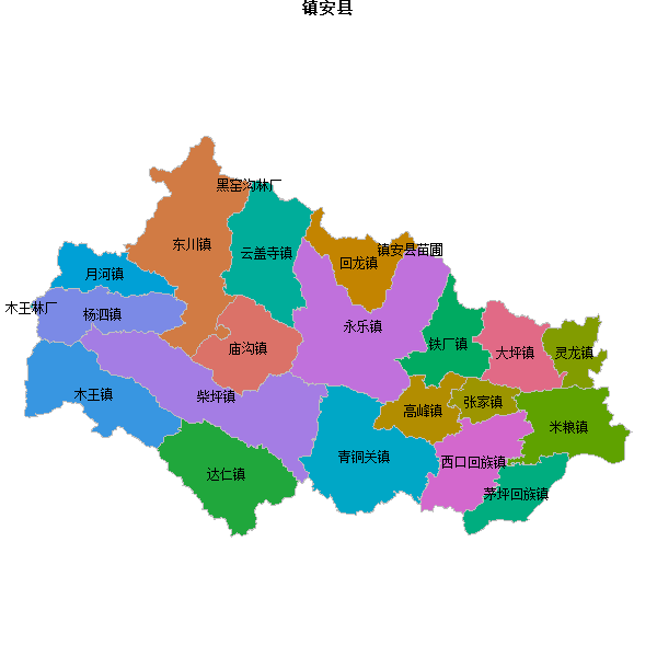 镇安县乡镇地图JSON数据百度坐标系(bd09).json