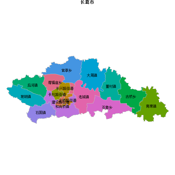 长葛市乡镇地图JSON数据火星坐标系(gcj02).json