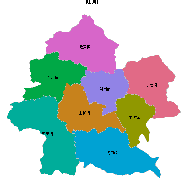 陆河县乡镇地图JSON数据火星坐标系(gcj02).json