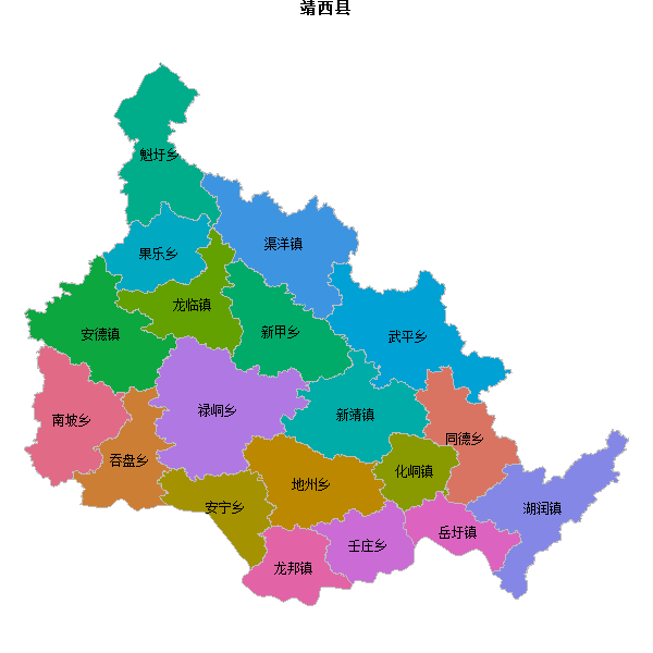 靖西县乡镇地图shp数据百度坐标系(bd09).shp