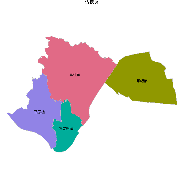 马尾区乡镇地图JSON数据百度坐标系(bd09).json