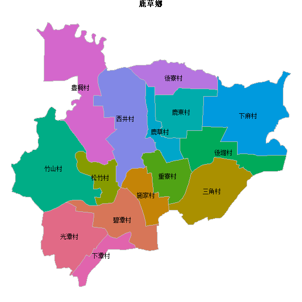 鹿草鄉乡镇地图JSON数据火星坐标系(gcj02).json