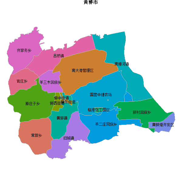 黄骅市乡镇地图JSON数据百度坐标系(bd09).json