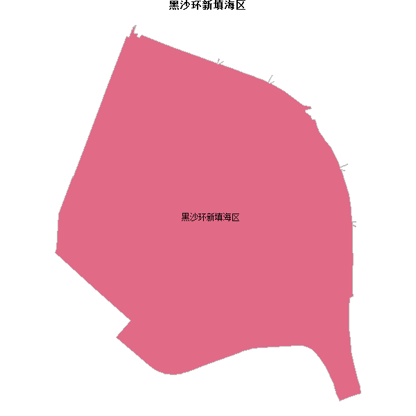 黑沙环新填海区乡镇地图JSON数据火星坐标系(gcj02).json