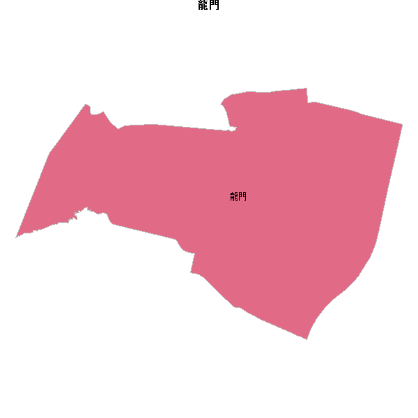 龍門乡镇地图JSON数据火星坐标系(gcj02).json