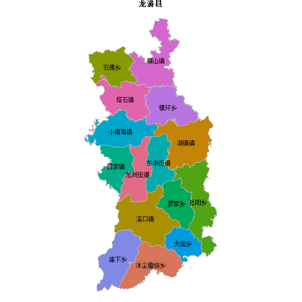 龙游县乡镇地图JSON数据火星坐标系(gcj02).json