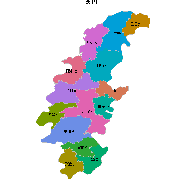 龙里县乡镇地图JSON数据百度坐标系(bd09).json