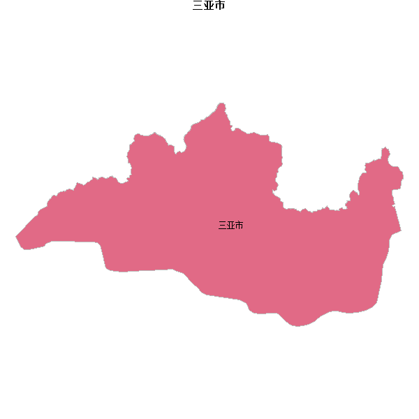 三亚市地图shp数据WGS84坐标系.shp