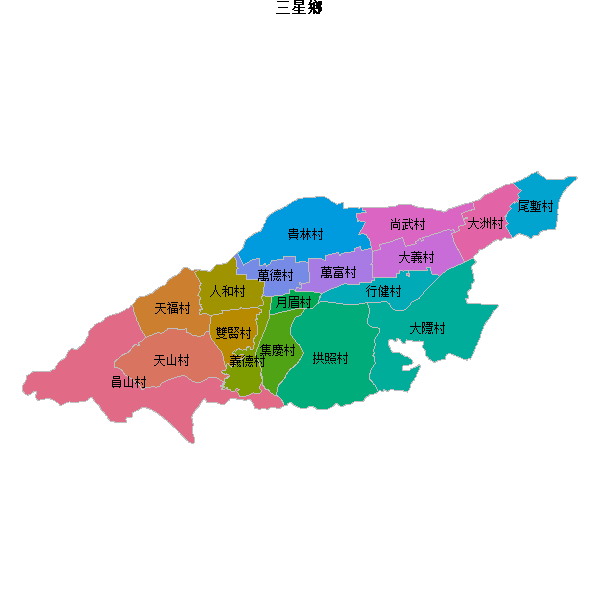 三星鄉乡镇地图DWG数据WGS84坐标系.DWG