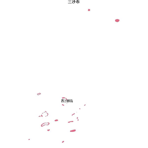 三沙市地图shp数据WGS84坐标系.shp