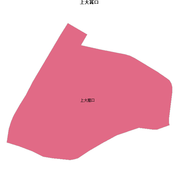 上大窩口乡镇地图shp数据WGS84坐标系.shp