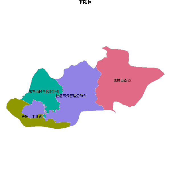 下陆区乡镇地图shp数据WGS84坐标系.shp