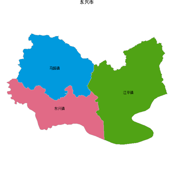 东兴市乡镇地图shp数据WGS84坐标系.shp