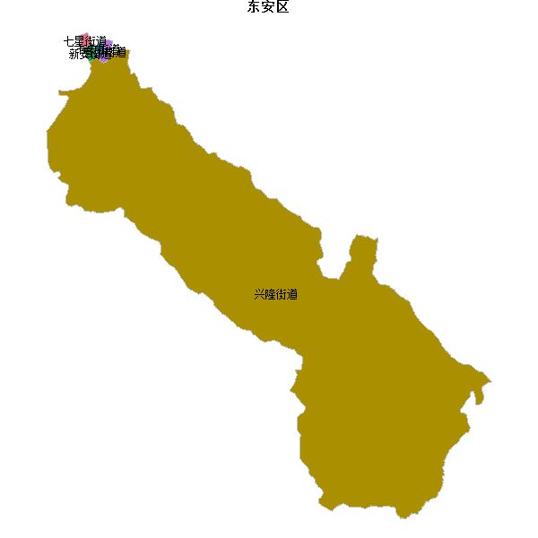 东安区乡镇地图shp数据WGS84坐标系.shp
