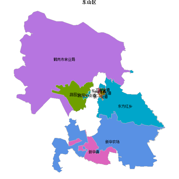 东山区乡镇地图shp数据WGS84坐标系.shp