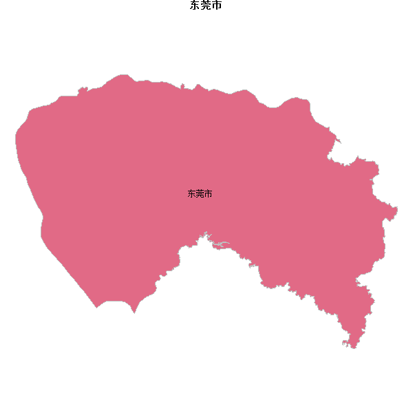 东莞市地图shp数据WGS84坐标系.shp