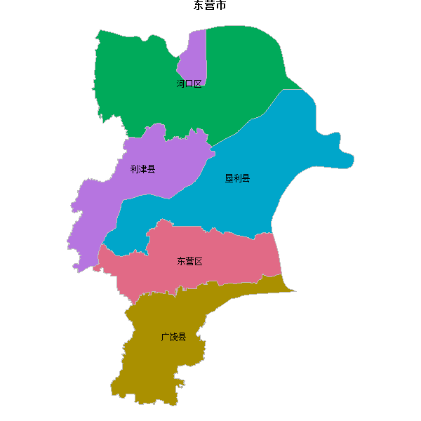 东营市地图shp数据WGS84坐标系.shp