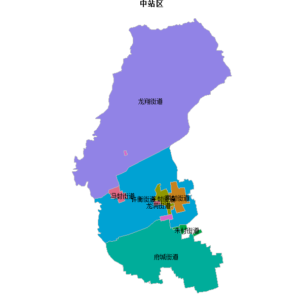 中站区乡镇地图shp数据WGS84坐标系.shp