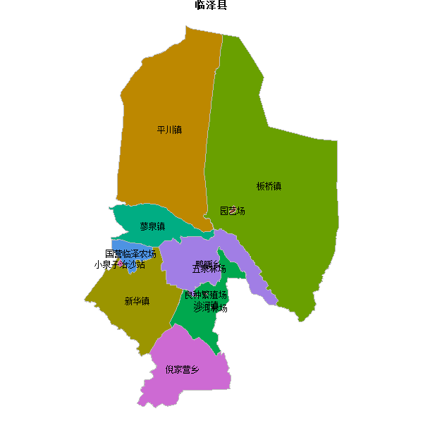 临泽县乡镇地图shp数据WGS84坐标系.shp