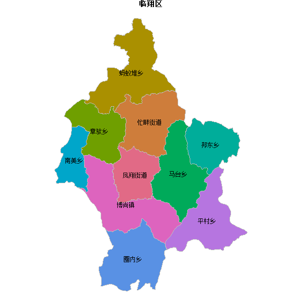 临翔区乡镇地图JSON数据WGS84坐标系.json