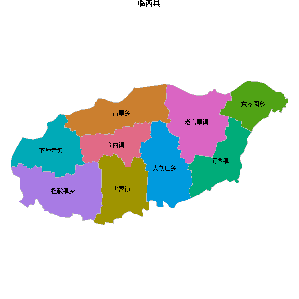 临西县乡镇地图shp数据WGS84坐标系.shp