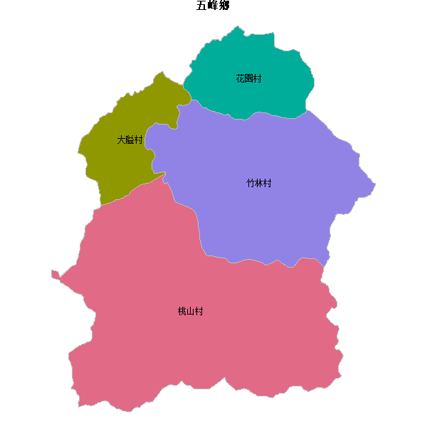 五峰鄉乡镇地图shp数据WGS84坐标系.shp