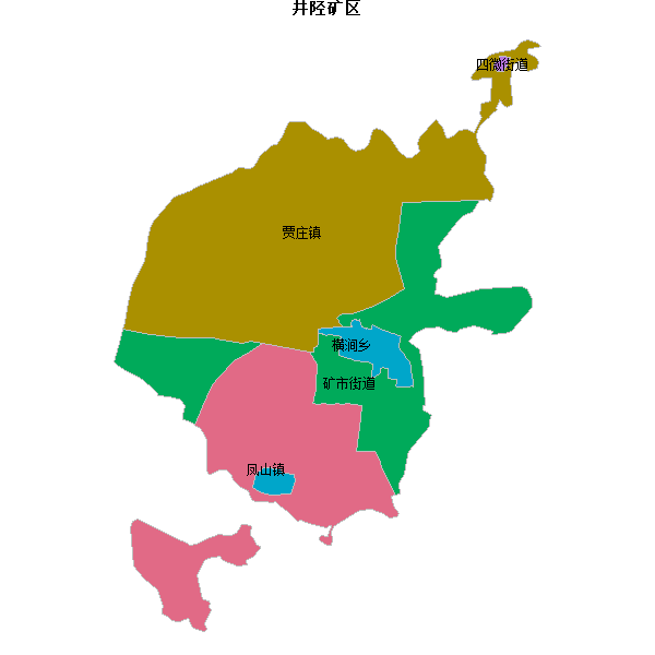 井陉矿区乡镇地图shp数据WGS84坐标系.shp