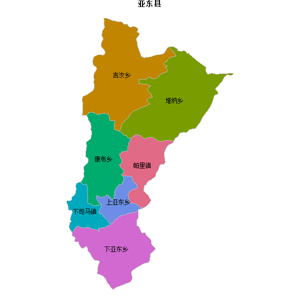 亚东县乡镇地图KML数据WGS84坐标系.KML
