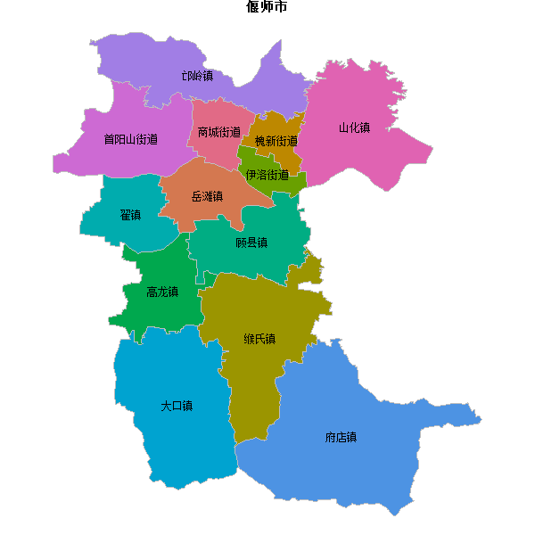 偃师市乡镇地图JSON数据WGS84坐标系.json